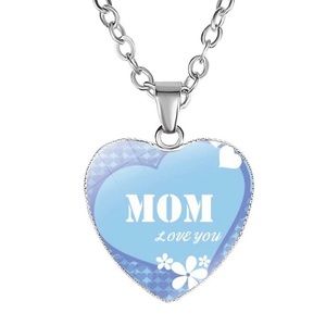 Mom love you necklace